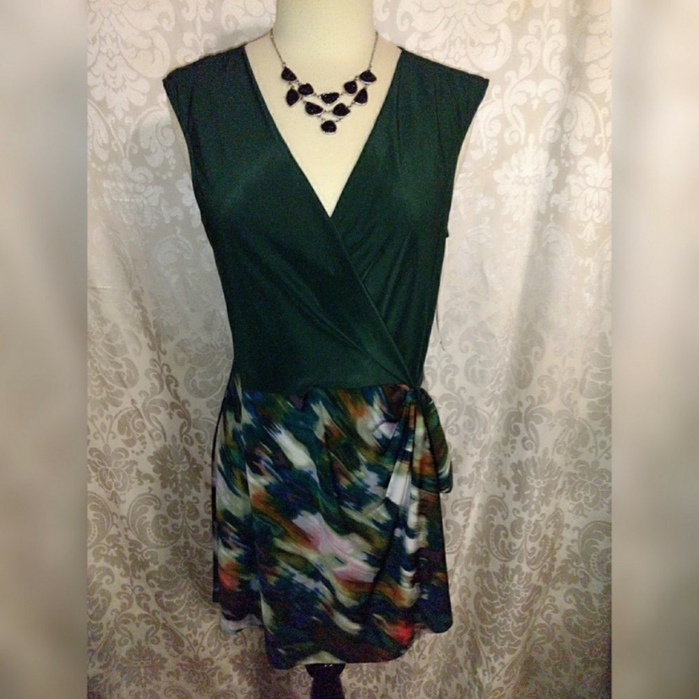 RACHEL by Rachel Roy NWOT green abstract romper 6